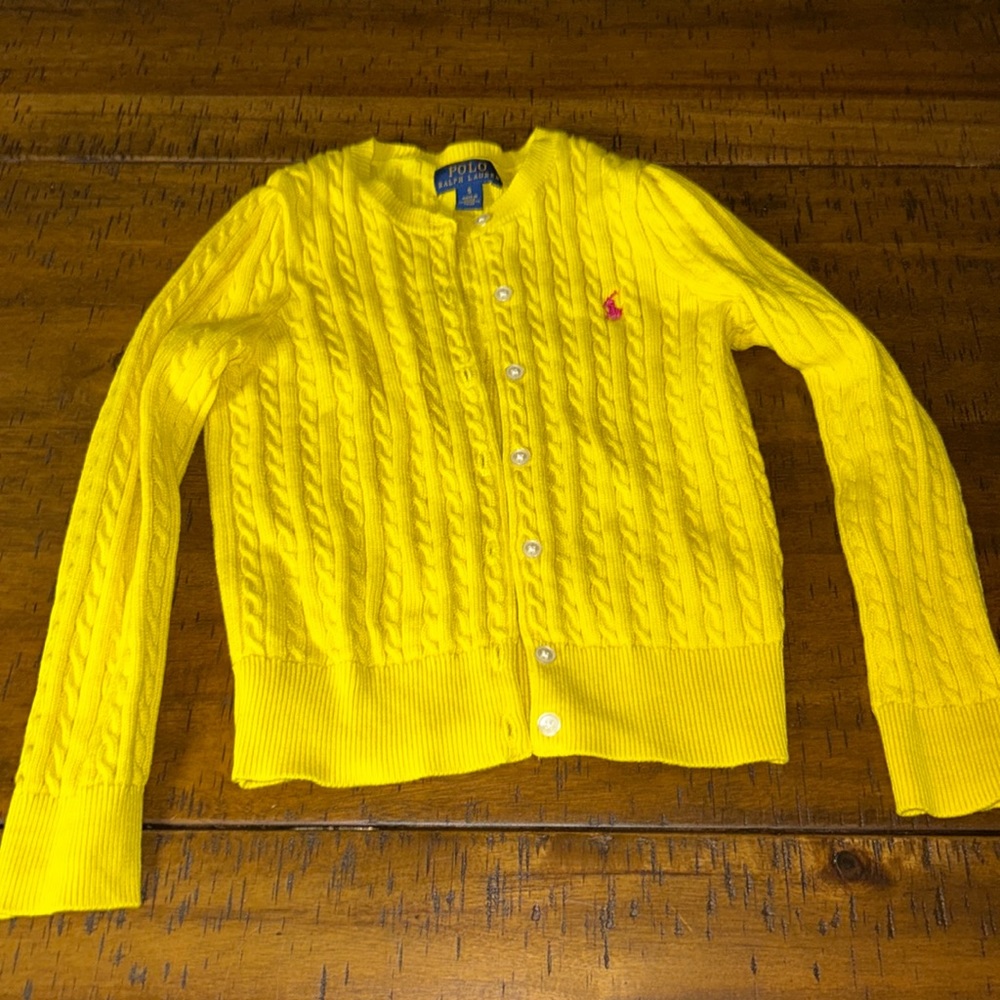 Worned polo sweater